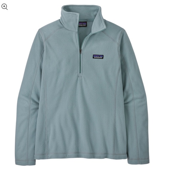 Patagonia Tops - Patagonia NWT Women's Dusty Blue Micro D 1/4 Zip Fleece, Lightweight - Size S